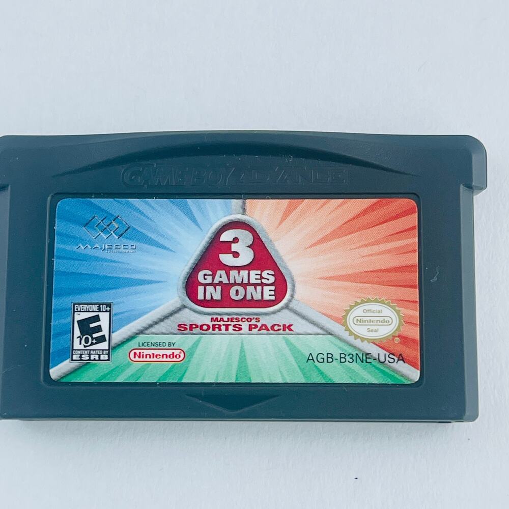 Majesco's Sports Pack 3 in 1 Nintendo GBA Everyone **Cartridge Only